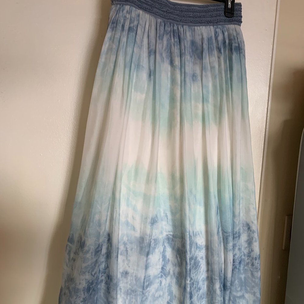 SOFT SURROUNDINGS MAXI SKIRT SIZE PS MADE IN INDIA 100% POLYSETSER FULL LINING - Picture 3 of 8